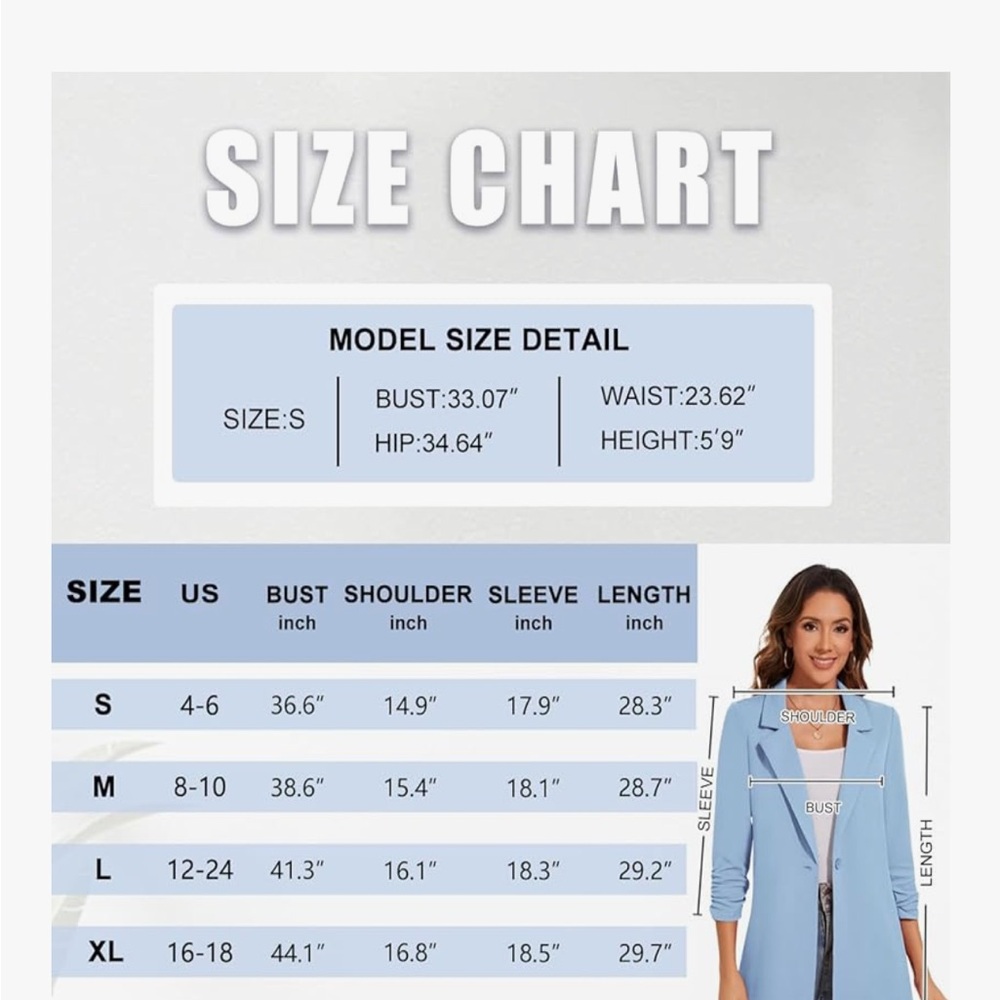 Beige Longline Blazer - Picture 4 of 4